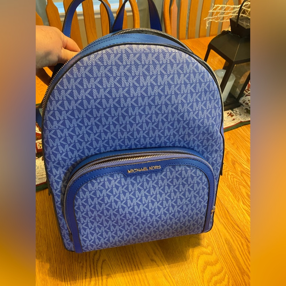 NWT! Michael Kors Backpack 16x13x6 royal blue